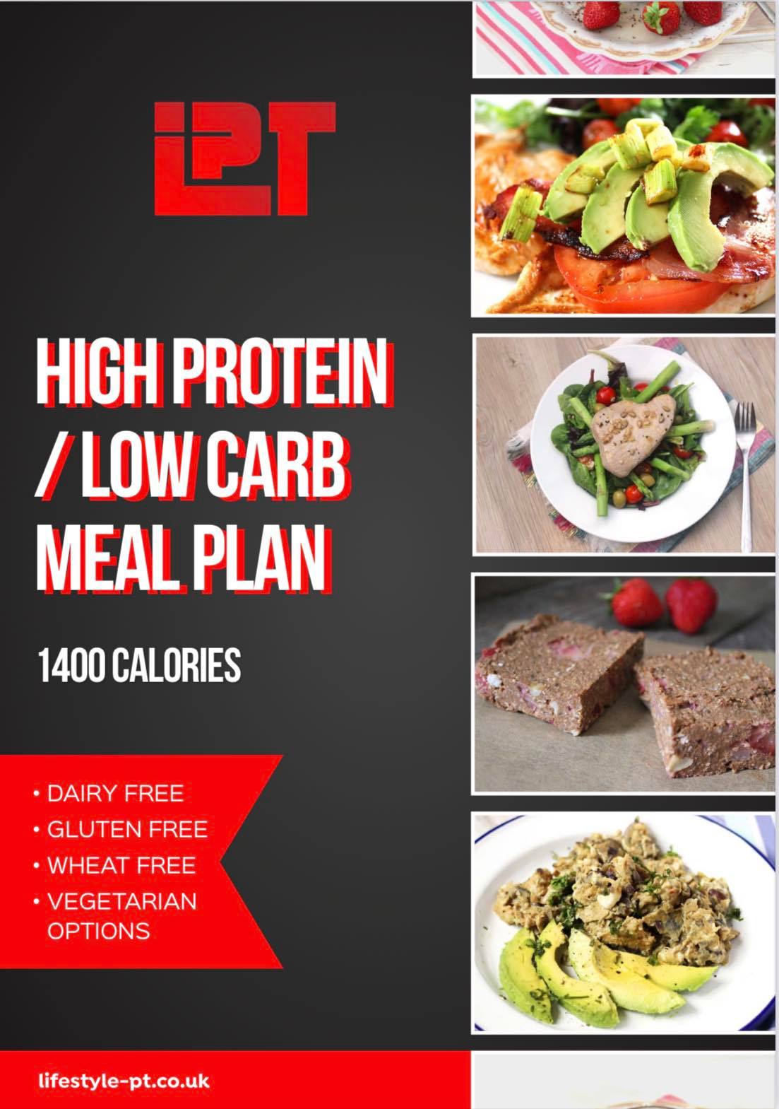 High Protein Low Carb Meal Plan Recipe Cookbook Lifestyle pt co uk